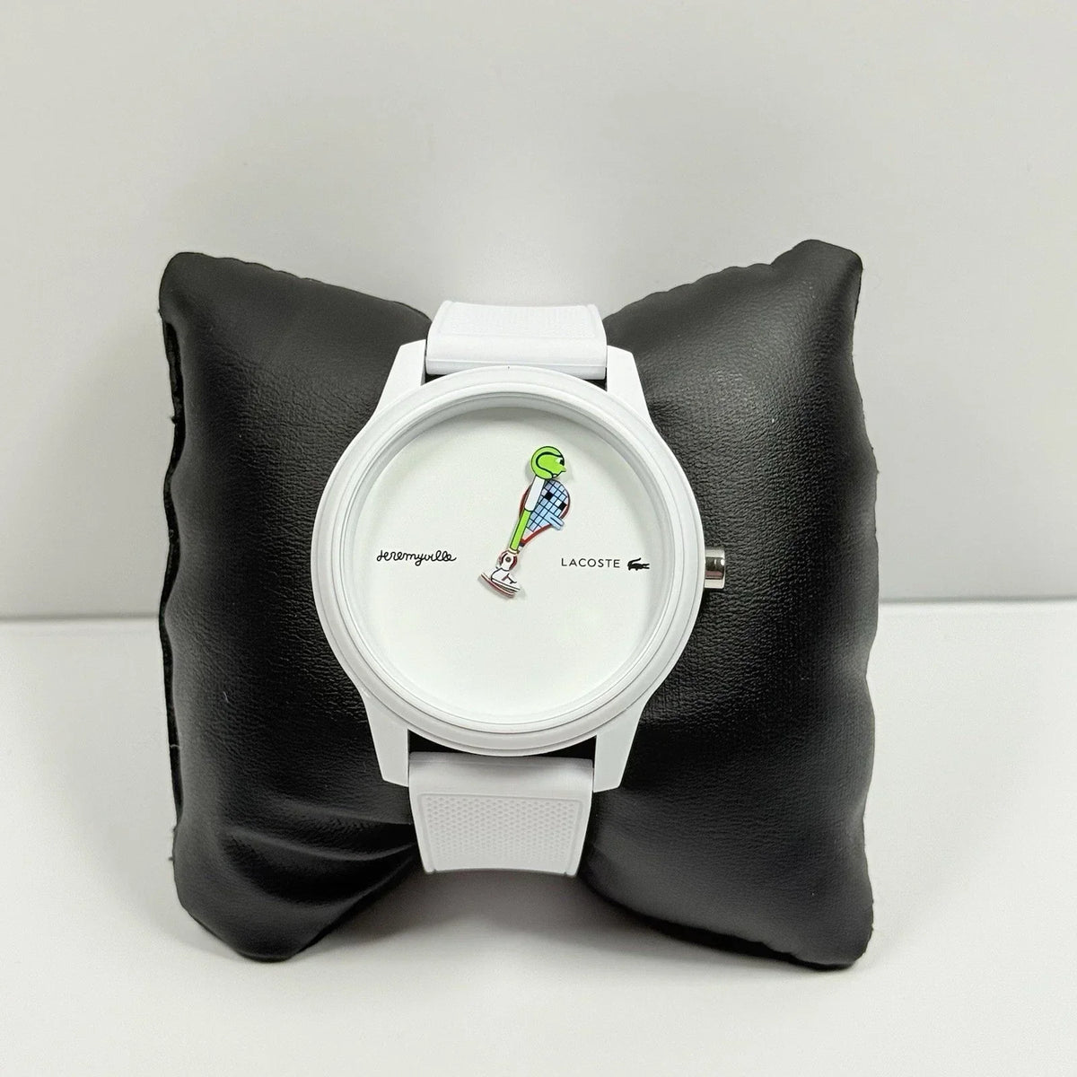 Lacoste Jeremyville White Dial White Silicone Strap Watch for Men - 2011072