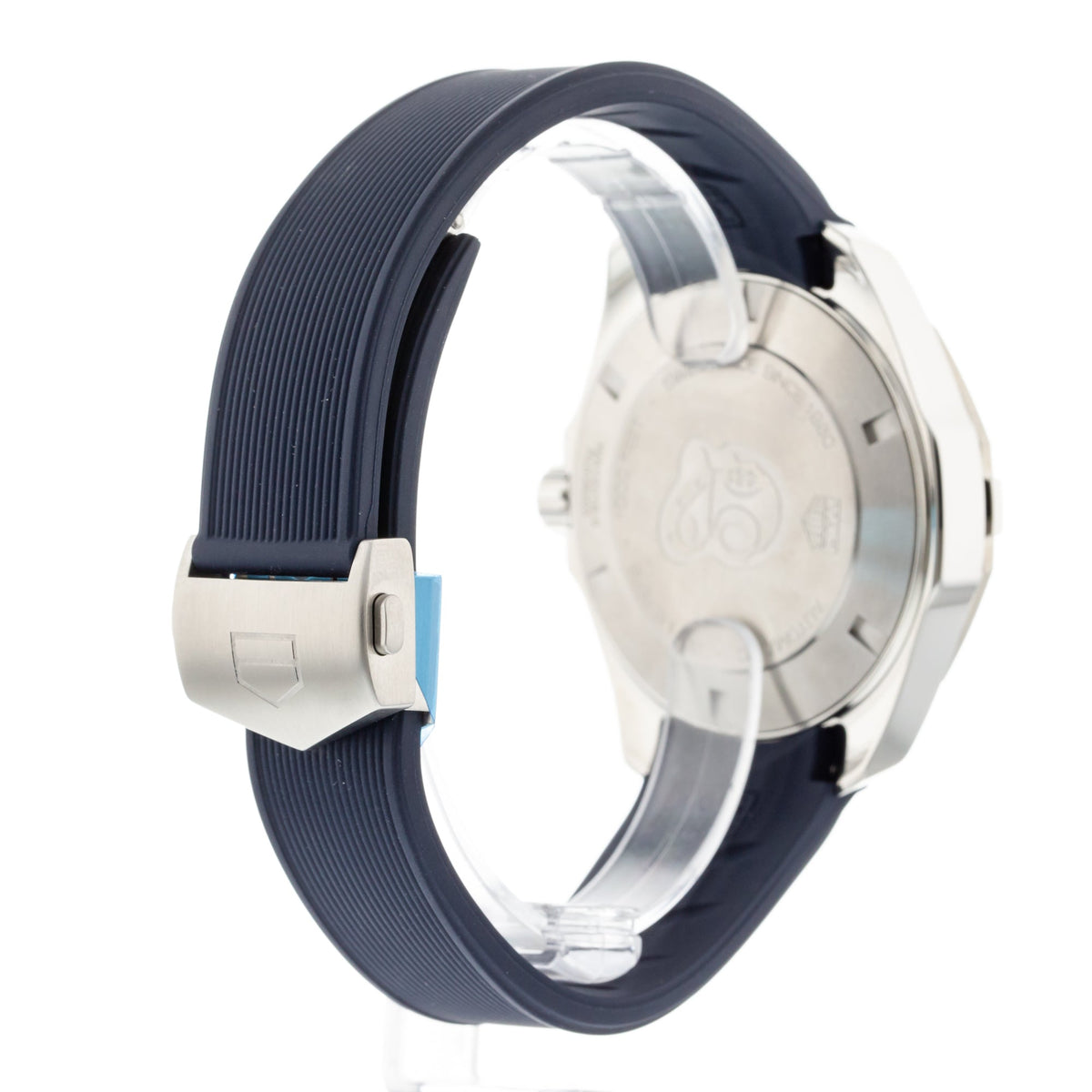 Tag Heuer Aquaracer Calibre 5 Automatic Blue Dial Blue Rubber Strap Watch for Men - WAY201B.FT6150
