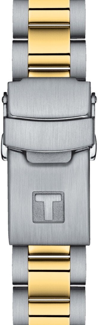 Tissot Seastar 1000 Black Dial Two Tone Steel Strap Watch for Women - T120.210.22.051.00
