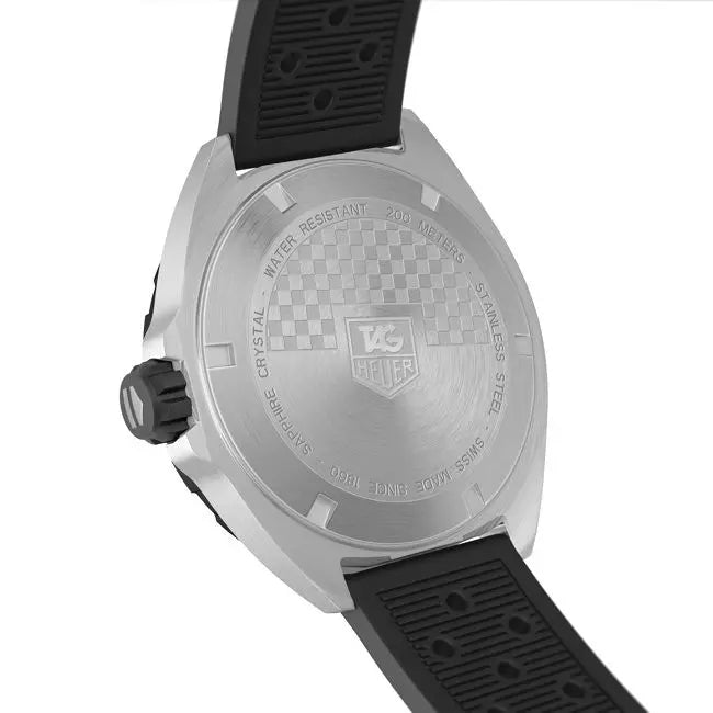 Tag Heuer Formula 1 Quartz Black Dial Black Rubber Strap Watch for Men - WAZ1110.FT8023