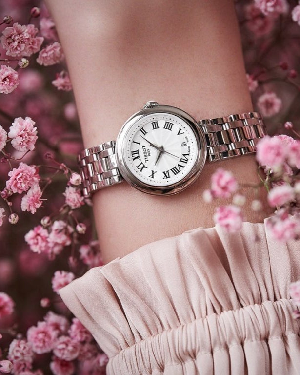 Tissot Bellissima Small Lady Silver Dial Silver Steel Strap Watch For Women - T126.010.11.013.00