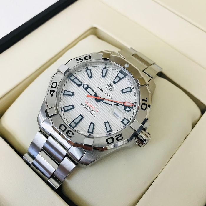 Tag Heuer Aquaracer White Dial Watch for Men - WAY2013.BA0927