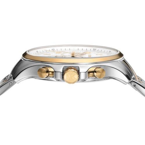  Shop Authentic Michael Kors Pilot Multifunction Chronograph White Dial Two Tone Steel Strap Watch for Men - MK9126 - Luxxuri