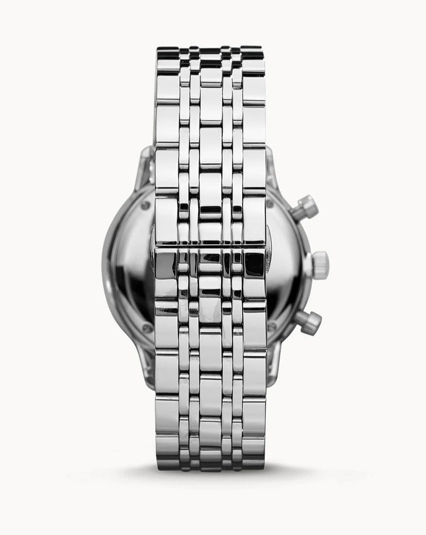 Emporio Armani Classic Quartz Mother of Pearl Dial Silver Steel Strap Watch For Women - AR1602