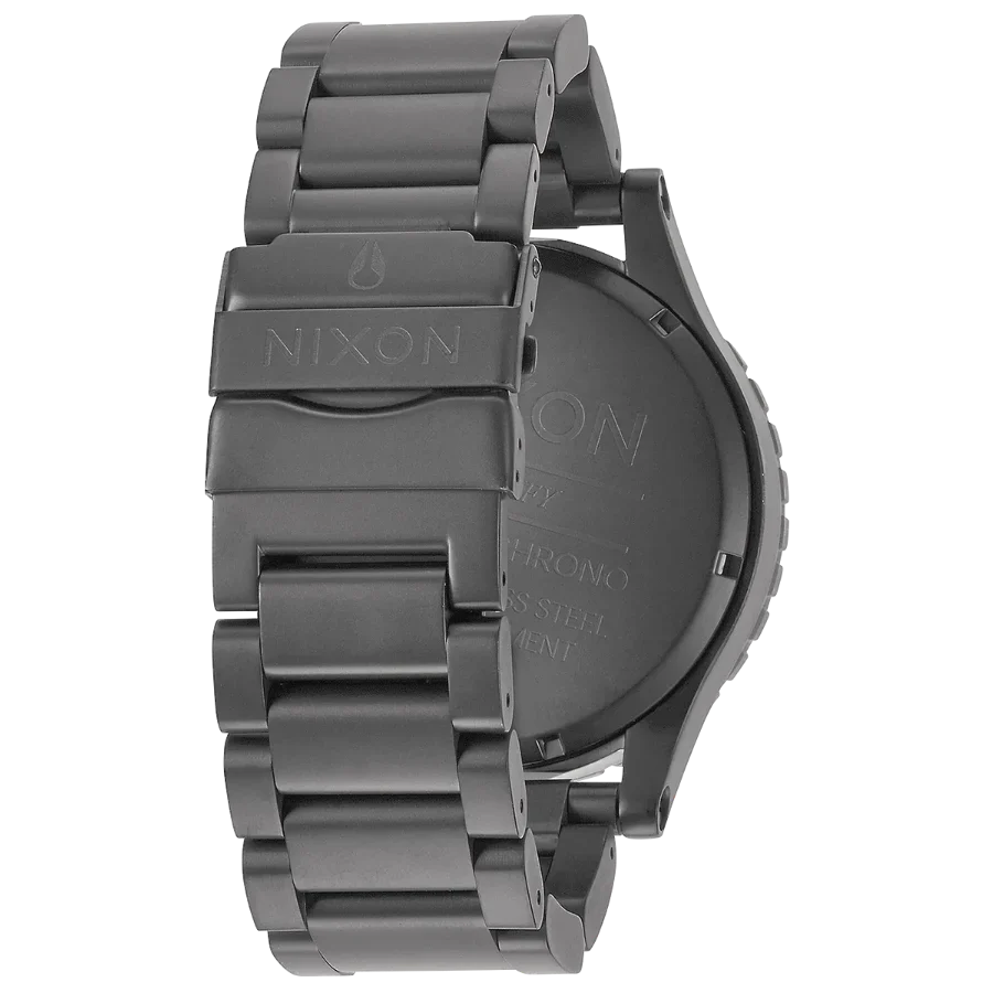 Nixon 51-30 Chrono Gunmetal Dial Gunmetal Steel Strap Watch for Men - A083-632
