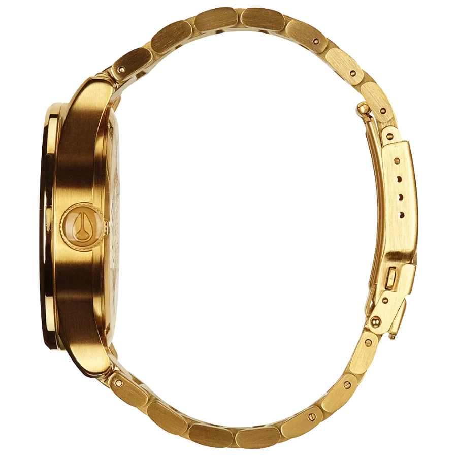 Nixon Sentry Gold Dial Gold Steel Strap Watch for Men - A356-502