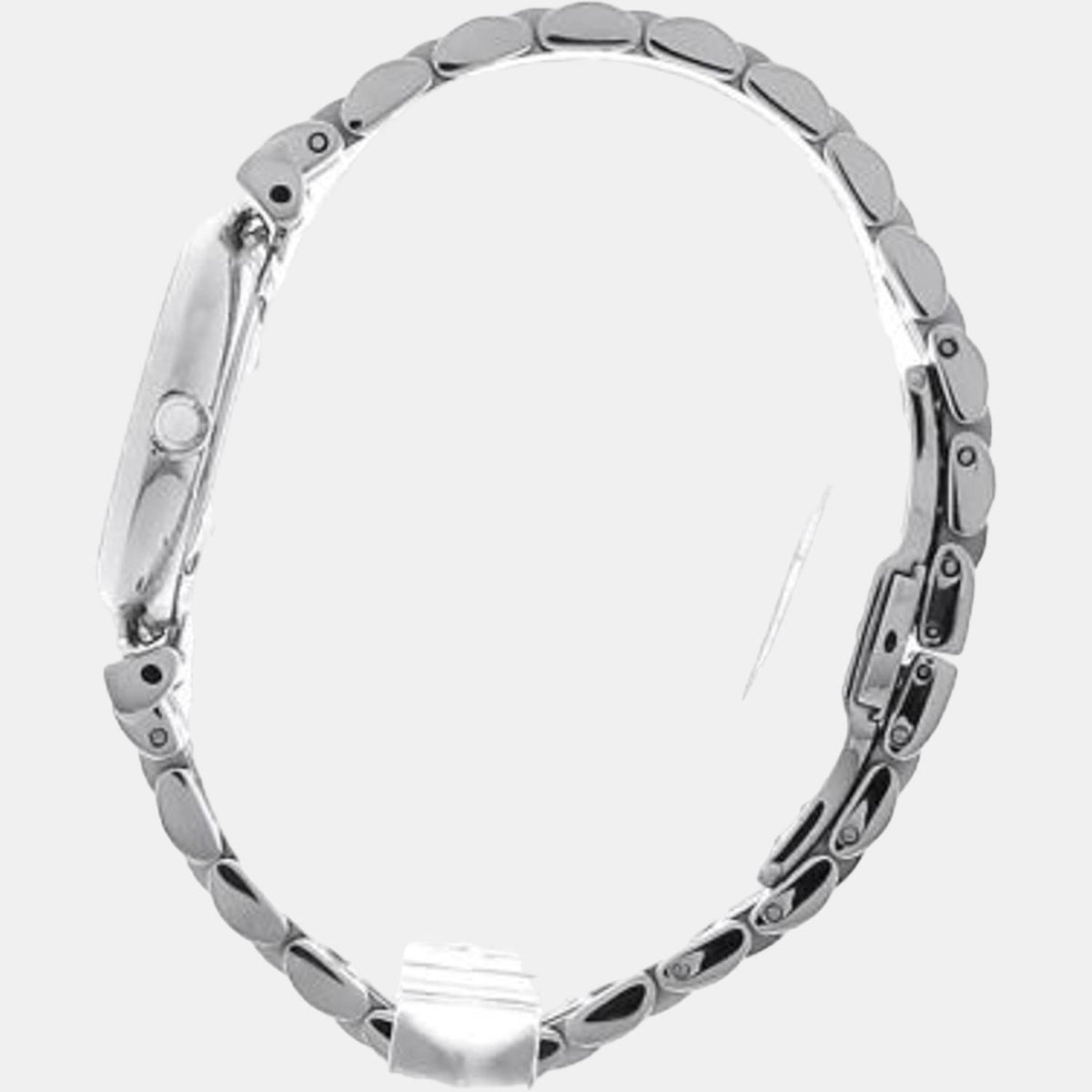 Emporio Armani Gianni T-Bar Quartz Silver Dial Silver Steel Strap Watch For Women - AR11445