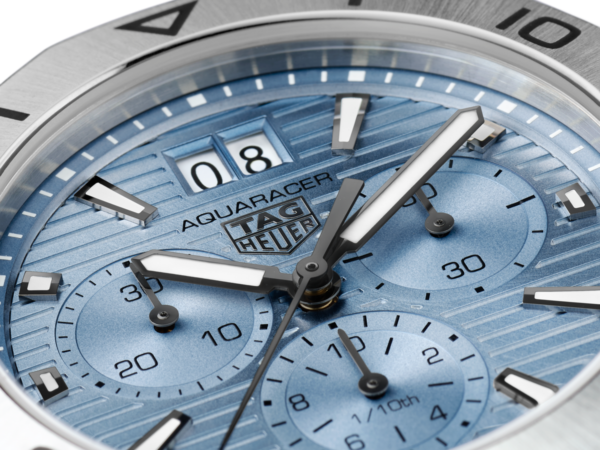 Tag Heuer Aquaracer Professional 200 Date Blue Dial Silver Steel Strap Watch for Men - CBP1112.BA0627