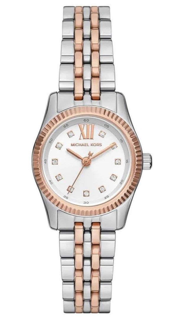  Shop Authentic Michael Kors Lexington Three-Hand White Dial Two Tone Steel Strap Watch for Women - MK4817 - Luxxuri