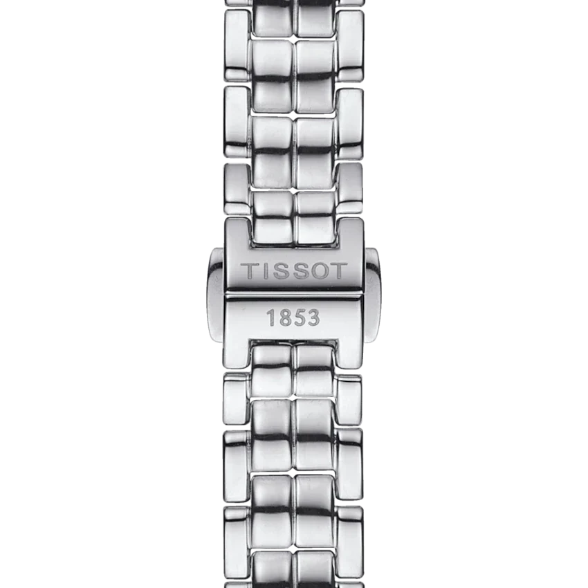 Tissot T Trend Flamingo Black Dial Silver Steel Strap Watch For Women - T094.210.11.051.00
