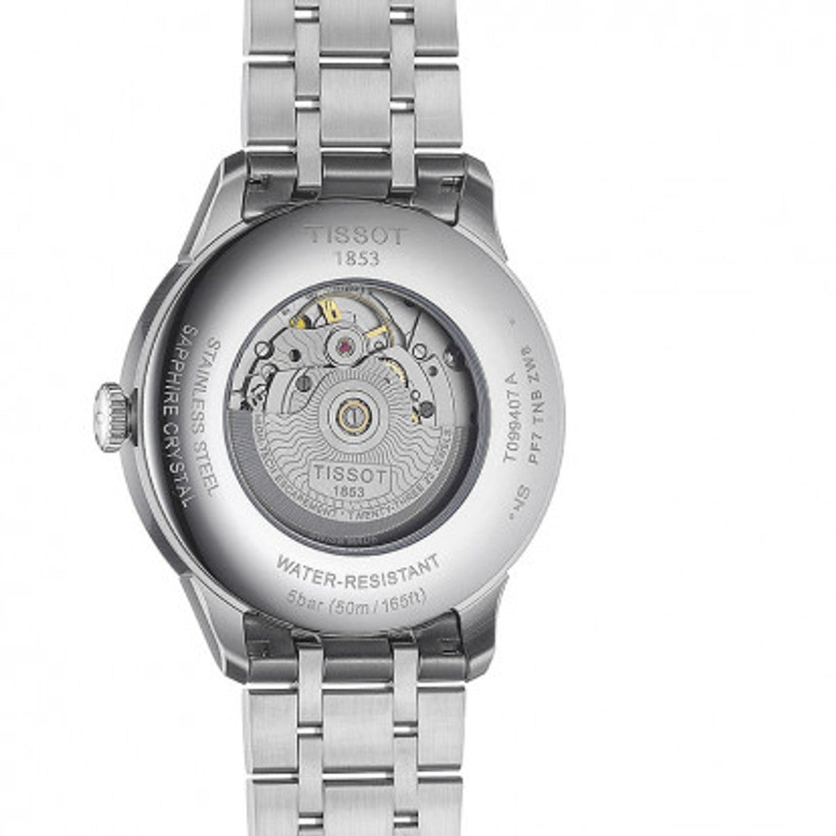 Tissot Chemin Des Tourelles Powermatic 80 Silver Dial Silver Steel Strap Watch For Men - T099.407.11.037.00