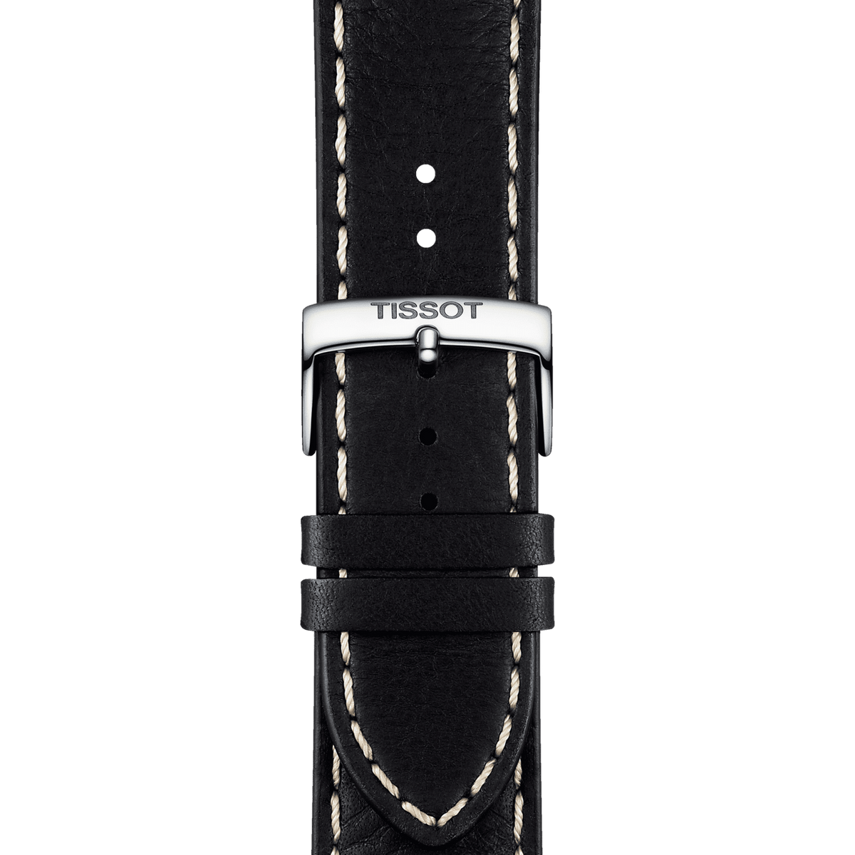 Tissot PR 100 Sport Quartz Chronograph Black Dial Black Leather Strap Watch For Men - T101.617.16.051.00