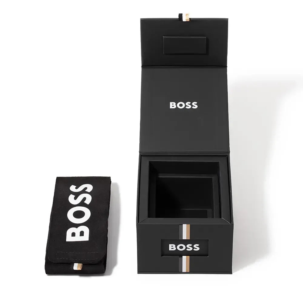 Hugo Boss Bossmatic Automatic Blue Dial Silver Steel Strap Watch for Men - 1514177