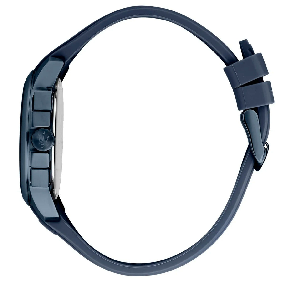 Maserati Successo Chronograph Blue Dial Blue Rubber Strap Watch for Men - R8871621044