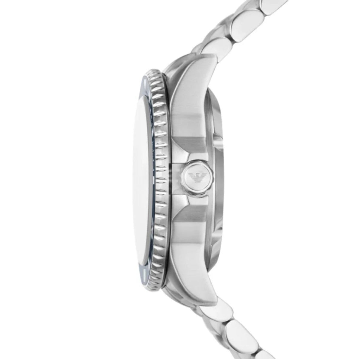 Emporio Armani Sea Explorer Blue Dial Silver Steel Strap Watch for Men - AR60079