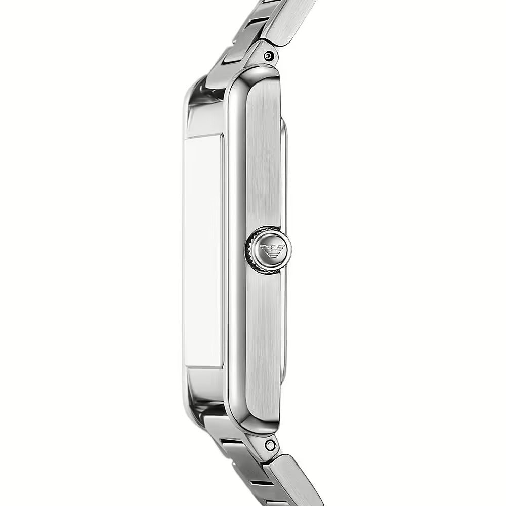 Emporio Armani Gino Mother of Pearl Dial Silver Steel Strap Watch for Men - AR11664