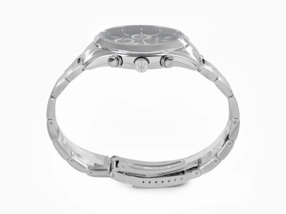 Maserati Attrazione Chronograph Blue Dial Silver Steel Strap Watch for Men - R8853151005