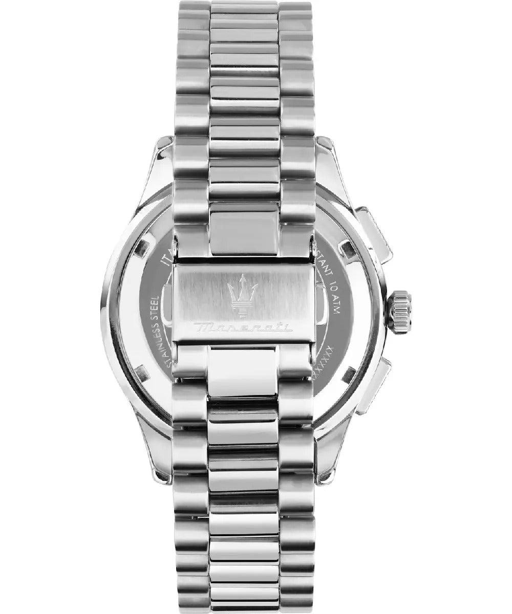 Maserati Sorpasso Chronograph Green Dial Silver Steel Strap Watch for Men - R8873624002