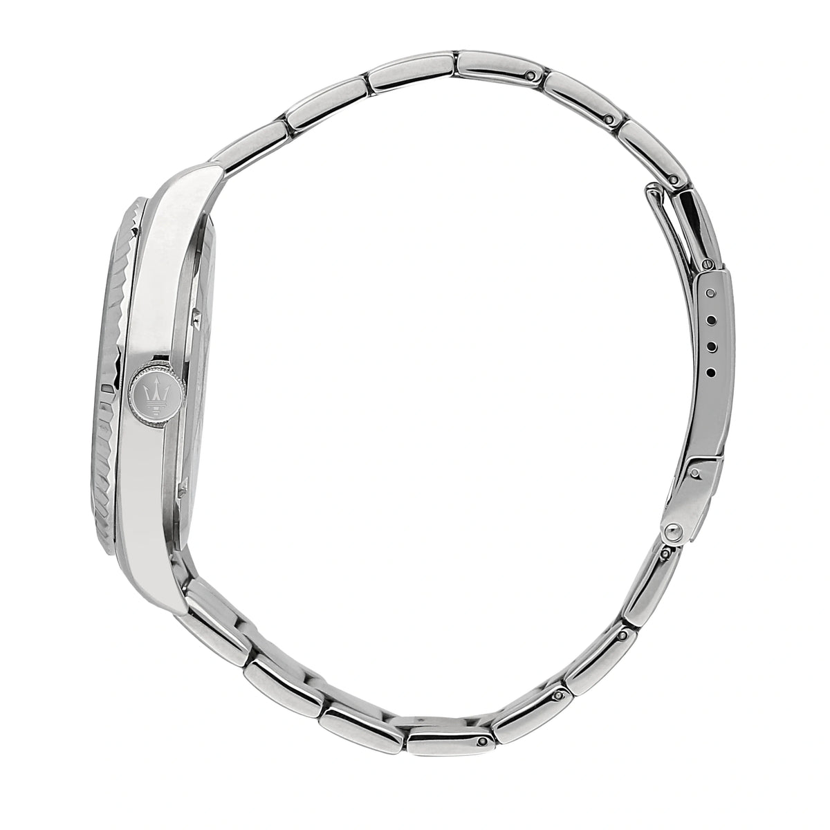 Maserati Competizione Silver Dial Silver Steel Strap Watch for Men - R8853100045