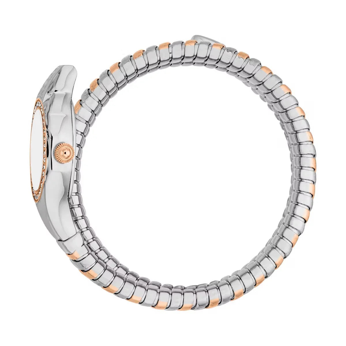 Just Cavalli Vita White Dial Two Tone Steel Strap Watch for Women - JC1L355M0065