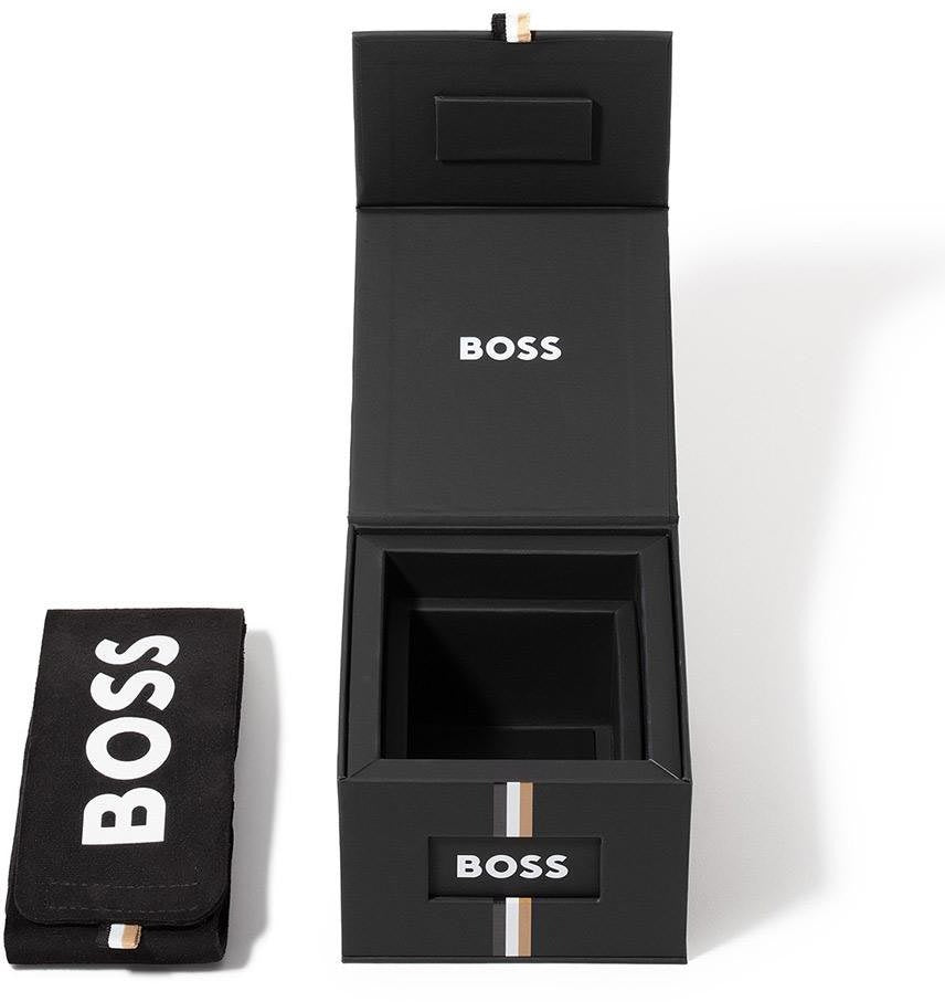 Hugo Boss Hero 2.0 Chronograph Black Dial Silver Steel Strap Watch for Men - 1514267