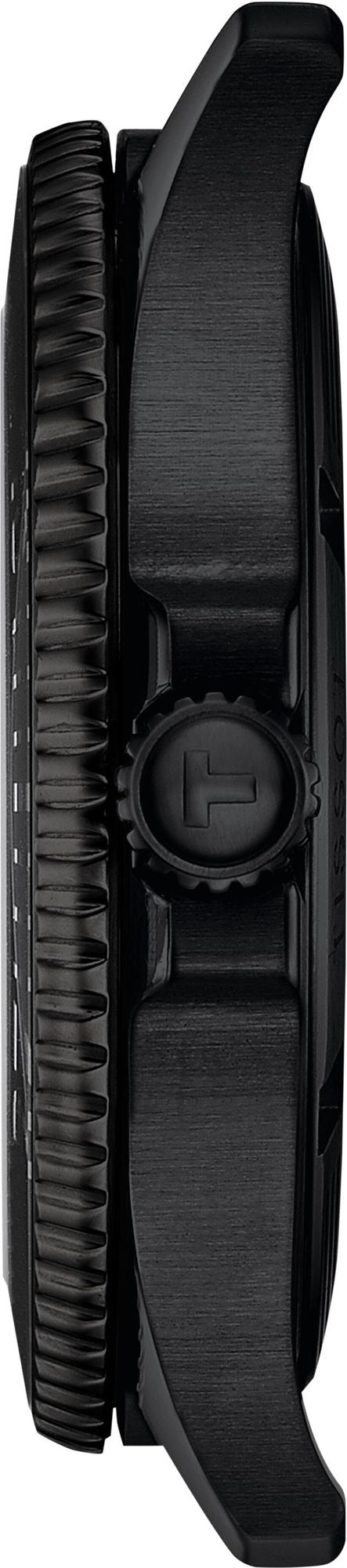 Tissot Seastar 1000 Red Dial Black Steel Strap Watch for Men - T120.410.33.421.00