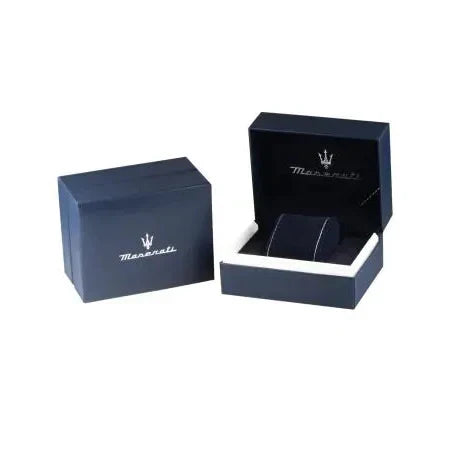 Maserati Attrazione Chronograph Blue Dial Silver Steel Strap Watch for Men - R8853151005