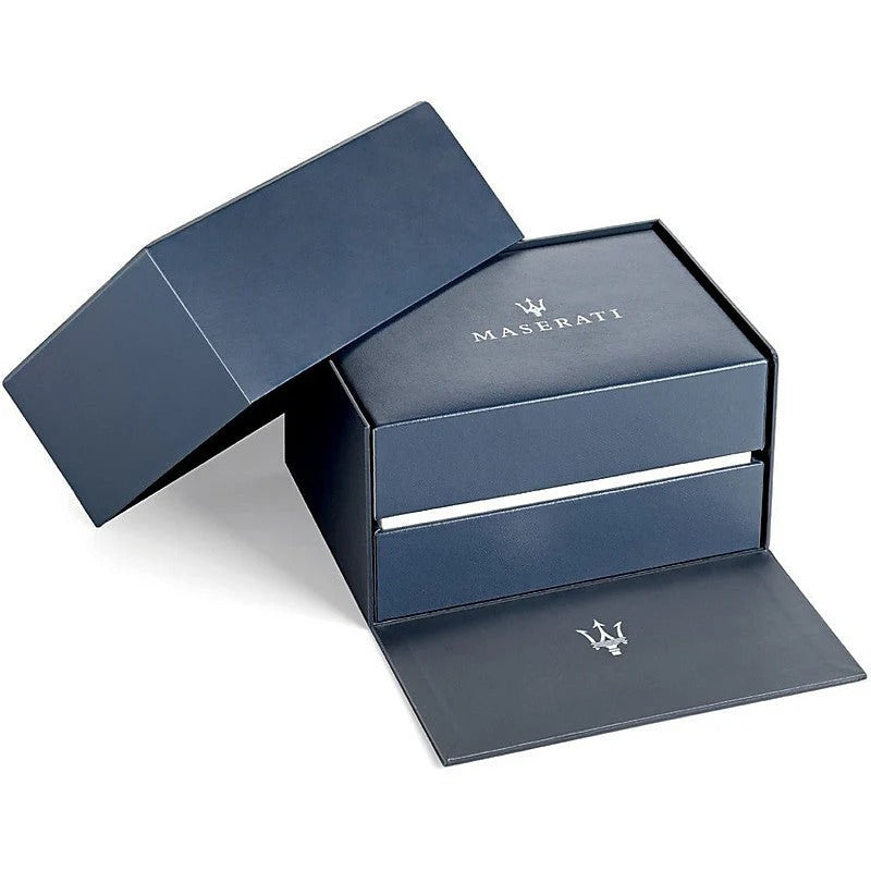 Maserati Tradizione Chronograph Blue Dial Silver Steel Strap Watch for Men - R8873646005