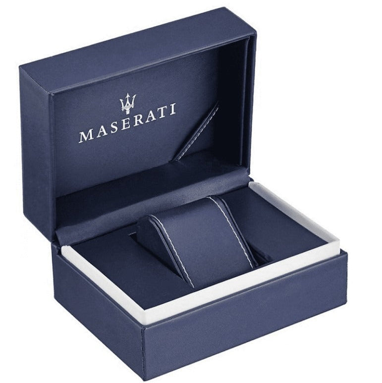 Maserati Velocità Chronograph White Dial Silver Steel Strap Watch for Men - R8873652007