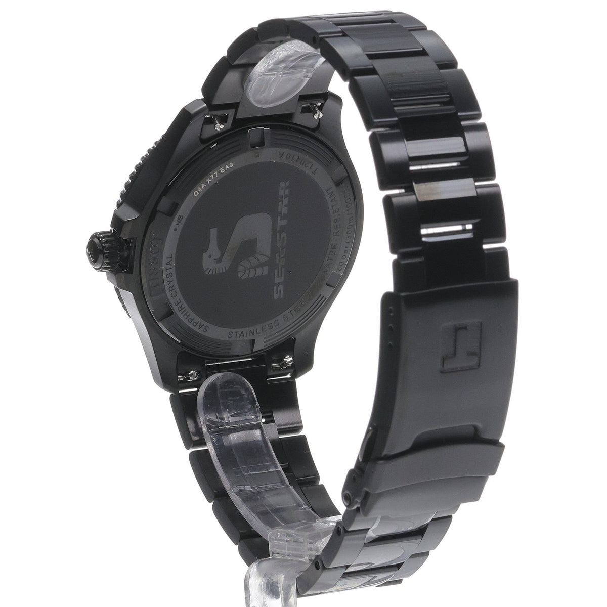 Tissot Seastar 1000 Red Dial Black Steel Strap Watch for Men - T120.410.33.421.00