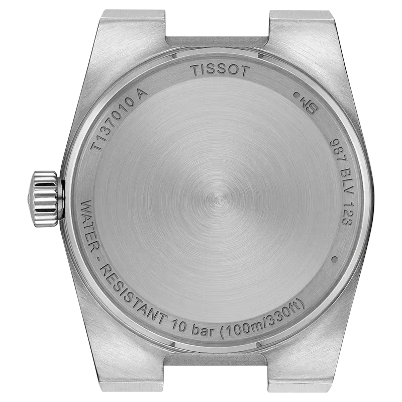 Tissot PRX Quartz Diamonds Black Dial Silver Steel Strap Watch for Women - T137.010.11.056.00