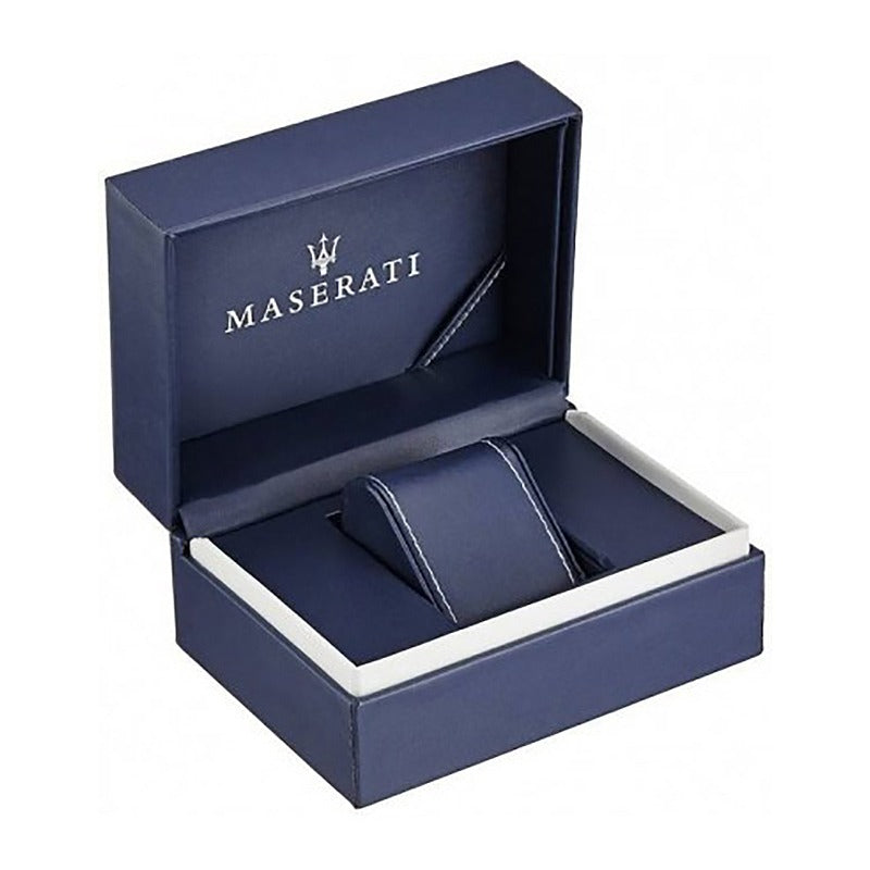 Maserati Competizione Blue Dial Silver Steel Strap Watch for Men - R8853100029