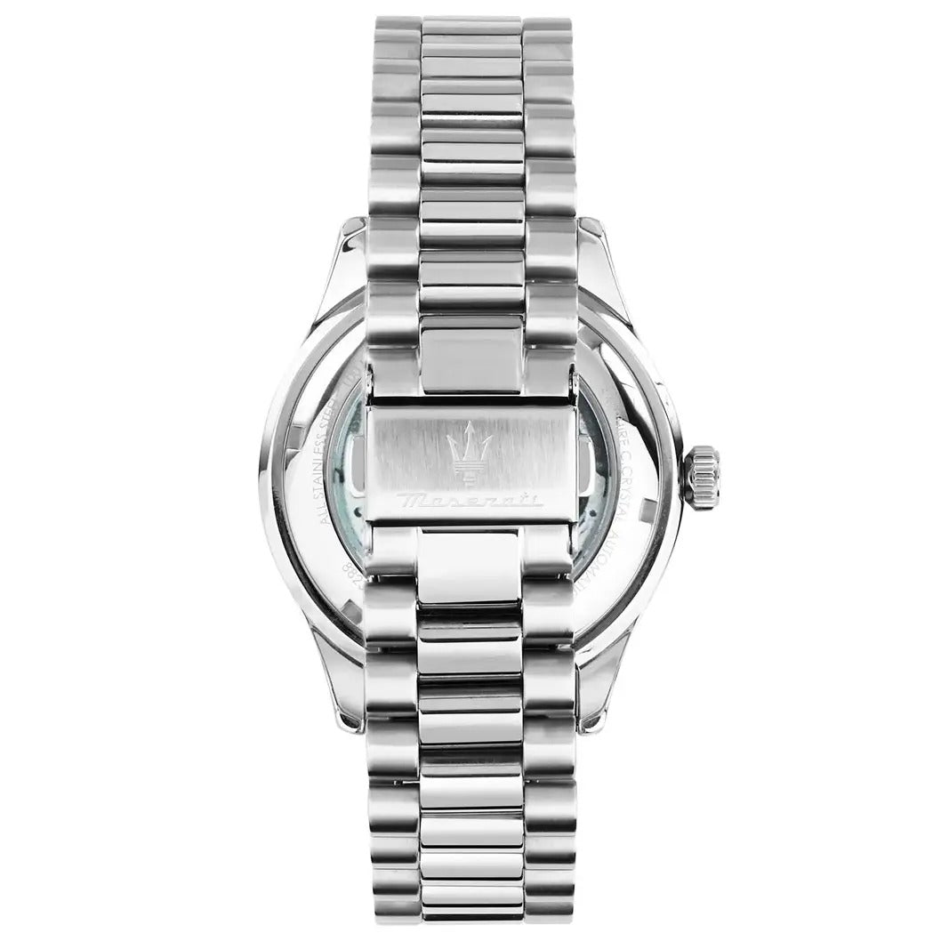 Maserati Sorpasso Chronograph Blue Dial Silver Steel Strap Watch for Men - R8873624004