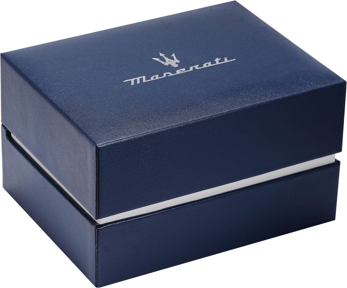 Maserati SFIDA Special Edition Automatic Blue Dial Silver Steel Strap Watch for Men - R8823140013