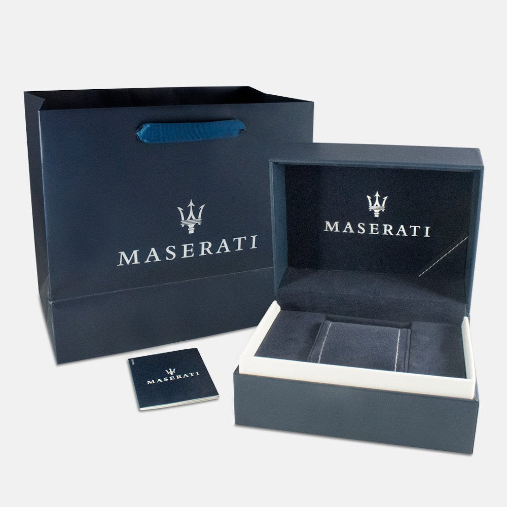 Maserati Tradizione Chronograph Blue Dial Silver Steel Strap Watch for Men - R8873646005