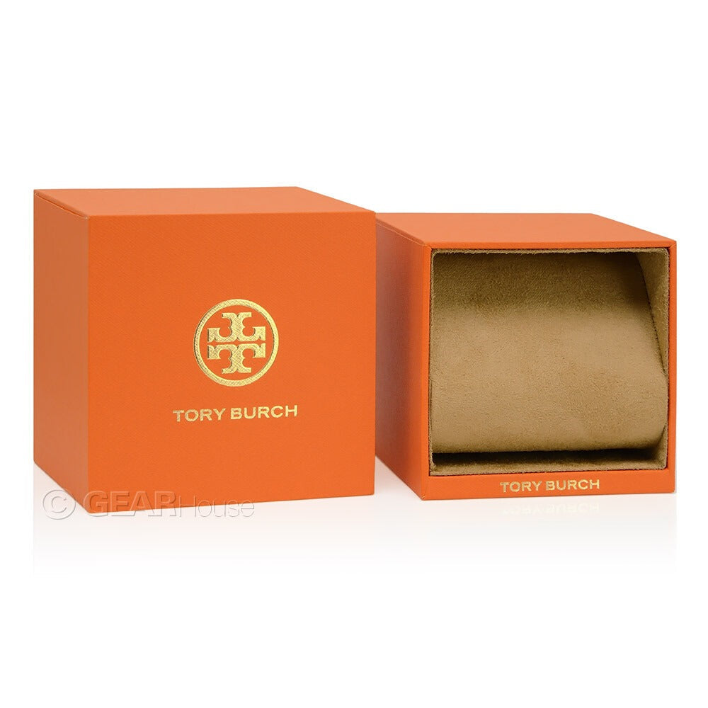 Tory Burch Eleanor Mother of Pearl White Dial Rose Gold Steel Strap Watch for Women - TBW1079