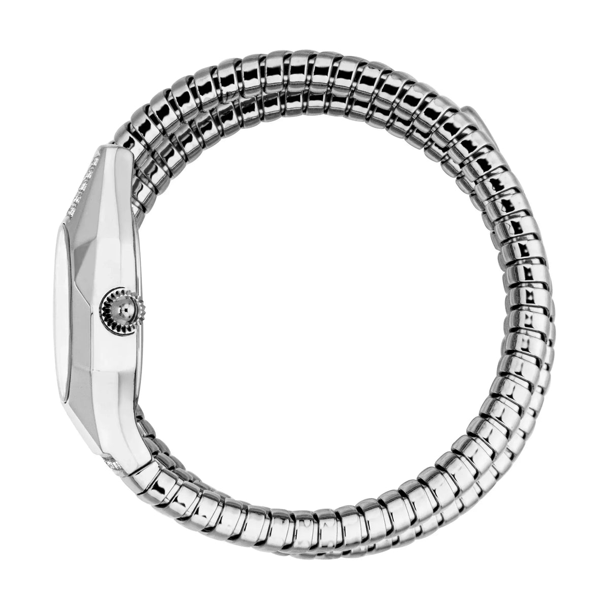 Just Cavalli Lunara Silver Dial Silver Steel Strap Watch for Women - JC1L397M0015