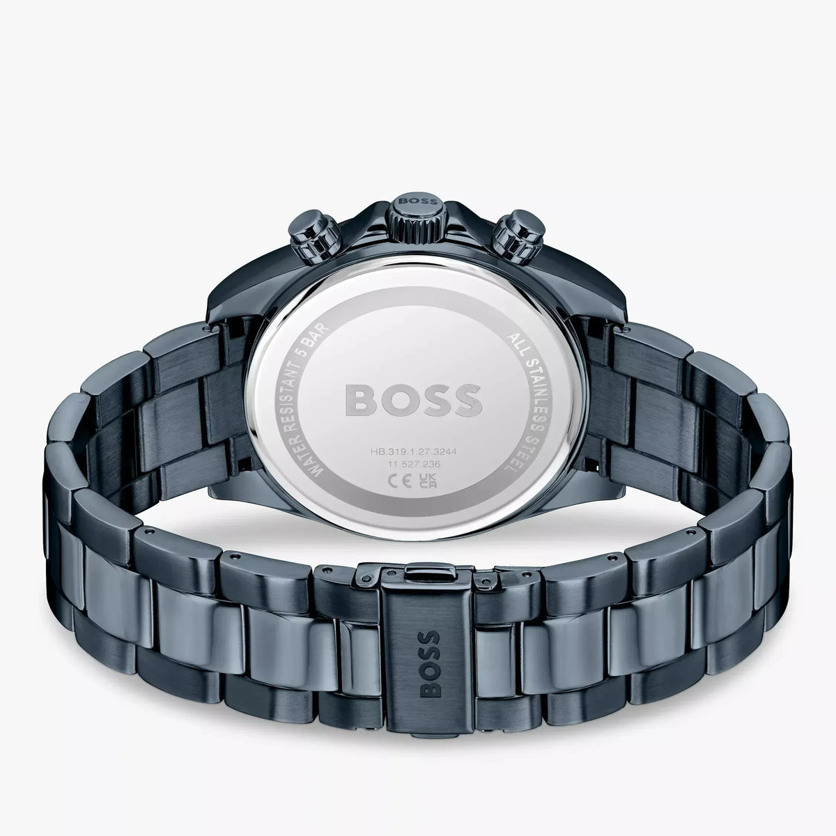 Hugo Boss Hero 2.0 Chronograph Blue Dial Blue Steel Strap Watch for Men - 1514270