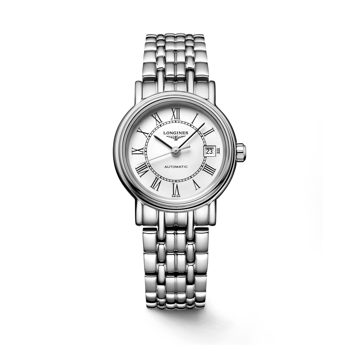 Longines Presence 25.5mm Automatic Stainless Steel Watch for Women - L4.321.4.11.6