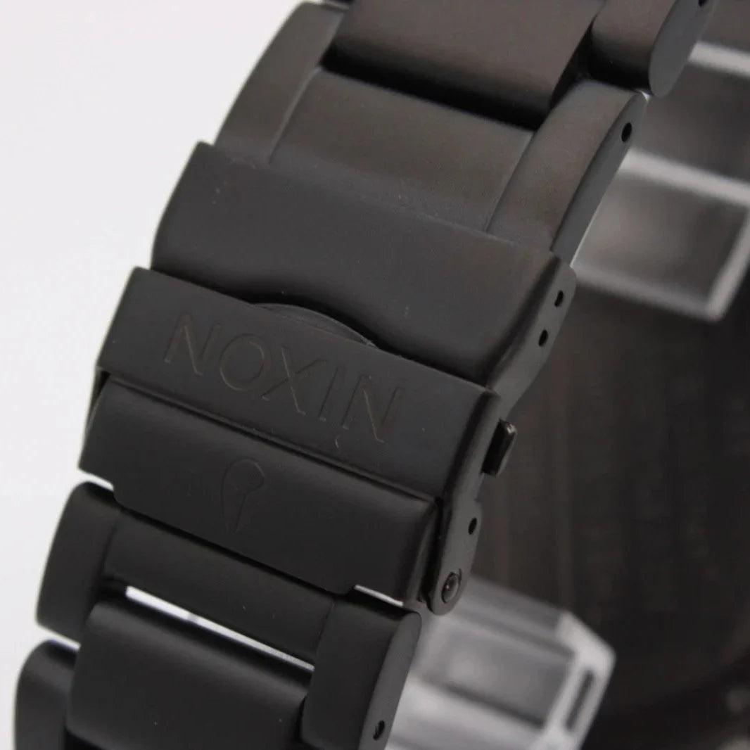 Nixon 51-30 Chrono Black Dial Black Steel Strap Watch for Men - A083-1042